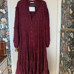 ulla johnson burgundy dress Ulla Johnson main image 1